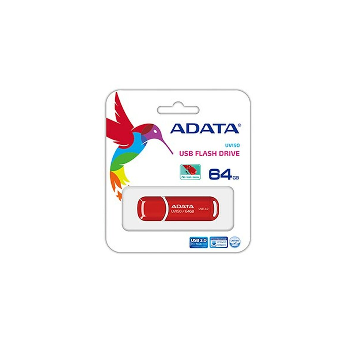 USB flash disk Adata UV150 Červený 64 GB